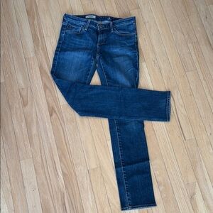 Women's AG Stevie slim straight Blue Jeans